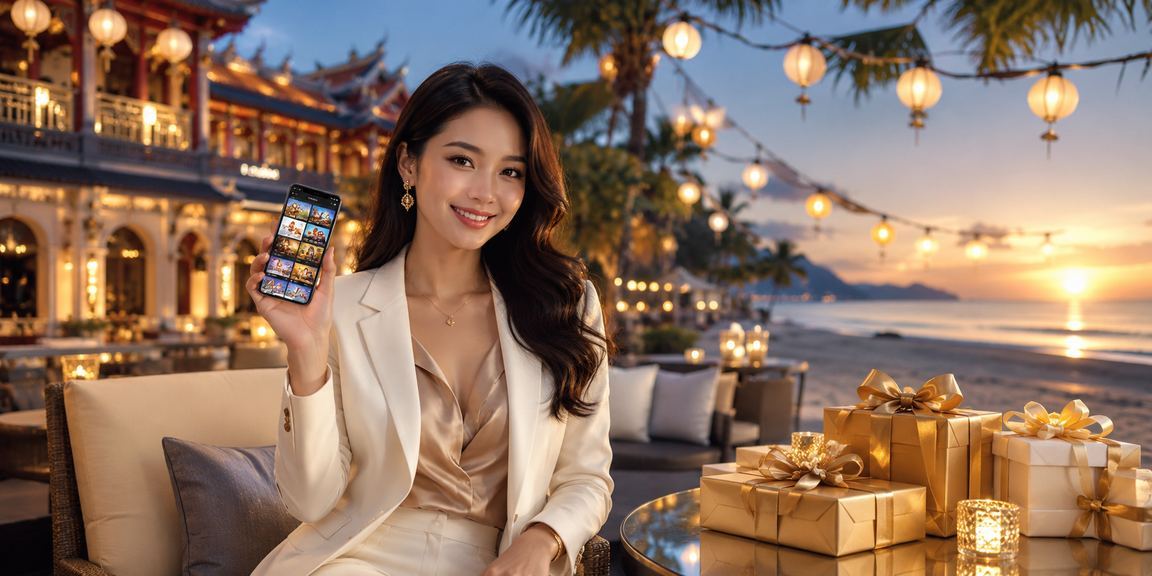 Người dùng Huế chơi casino trên điện thoại tại bãi biển